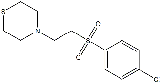 4-{2-[(4-chlorophenyl)sulfonyl]ethyl}thiomorpholine Structure