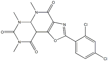 2-(2,4-dichlorophenyl)-5,6,8-trimethyl-4,5,5a,6,7,8,9,9a-octahydropyrimido[5',4':5,6]pyrido[3,4-d][1,3]oxazole-4,7,9-trione Structure