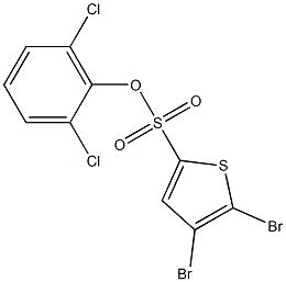 2,6-dichlorophenyl 4,5-dibromothiophene-2-sulfonate Structure