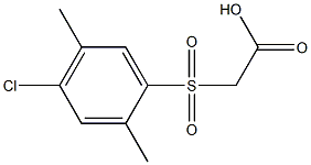 2-[(4-chloro-2,5-dimethylphenyl)sulfonyl]acetic acid 구조식 이미지