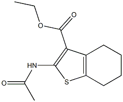 ethyl 2-(acetylamino)-4,5,6,7-tetrahydrobenzo[b]thiophene-3-carboxylate Structure