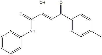 N1-(2-pyridyl)-2-hydroxy-4-(4-methylphenyl)-4-oxobut-2-enamide Structure