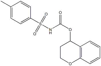 3,4-dihydro-2H-chromen-4-yl N-[(4-methylphenyl)sulfonyl]carbamate Structure