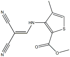 methyl 3-[(2,2-dicyanovinyl)amino]-4-methylthiophene-2-carboxylate Structure