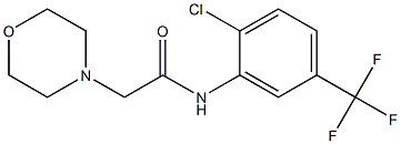 N-[2-chloro-5-(trifluoromethyl)phenyl]-2-morpholinoacetamide Structure