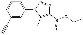 Ethyl 1-(3-ethynylphenyl)-5-methyl-1,2,3-triazole-4-carboxylate Structure