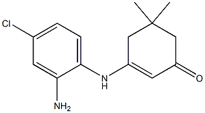 3-(2-amino-4-chloroanilino)-5,5-dimethyl-2-cyclohexen-1-one 구조식 이미지