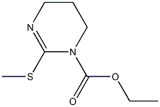 ethyl 2-(methylthio)-1,4,5,6-tetrahydropyrimidine-1-carboxylate 구조식 이미지