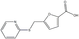 5-[(2-pyridylthio)methyl]-2-furoic acid 구조식 이미지