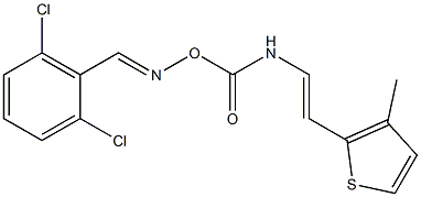 2-(2-{[({[(2,6-dichlorophenyl)methylene]amino}oxy)carbonyl]amino}vinyl)-3-methylthiophene Structure