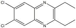 6,7-dichloro-2,3-diethylquinoxaline 구조식 이미지