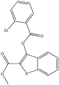 methyl 3-[(2-chlorobenzoyl)oxy]benzo[b]thiophene-2-carboxylate Structure