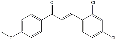 (E)-3-(2,4-dichlorophenyl)-1-(4-methoxyphenyl)-2-propen-1-one Structure