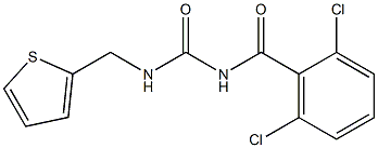 N-(2,6-dichlorobenzoyl)-N'-(2-thienylmethyl)urea 구조식 이미지