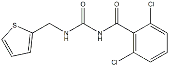 N-(2,6-dichlorobenzoyl)-N'-(2-thienylmethyl)urea Structure