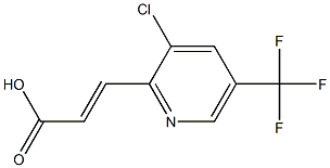 3-[3-chloro-5-(trifluoromethyl)-2-pyridinyl]acrylic acid 구조식 이미지