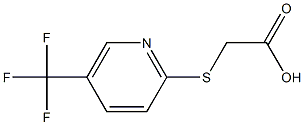 2-{[5-(trifluoromethyl)-2-pyridyl]thio}acetic acid Structure