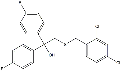2-[(2,4-dichlorobenzyl)thio]-1,1-di(4-fluorophenyl)ethan-1-ol Structure