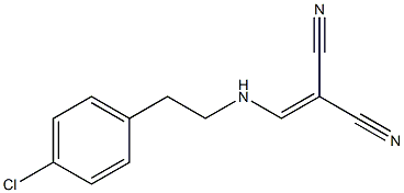 2-{[(4-chlorophenethyl)amino]methylidene}malononitrile Structure