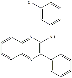 N2-(3-chlorophenyl)-3-phenylquinoxalin-2-amine 구조식 이미지