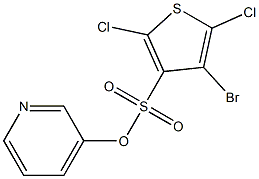 3-pyridyl 4-bromo-2,5-dichlorothiophene-3-sulfonate Structure