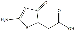 2-(2-amino-4-oxo-4,5-dihydro-1,3-thiazol-5-yl)acetic acid 구조식 이미지