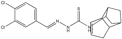 N1-tricyclo[5.2.1.0~2,6~]dec-4-en-8-yl-2-(3,4-dichlorobenzylidene)hydrazine-1-carbothioamide 구조식 이미지