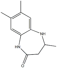 4,7,8-trimethyl-1,3,4,5-tetrahydro-2H-1,5-benzodiazepin-2-one Structure