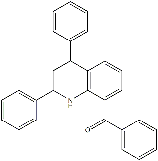 (2,4-diphenyl-1,2,3,4-tetrahydroquinolin-8-yl)(phenyl)methanone Structure