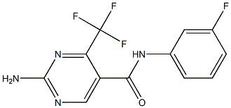 N5-(3-fluorophenyl)-2-amino-4-(trifluoromethyl)pyrimidine-5-carboxamide Structure