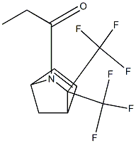1-[3,3-di(trifluoromethyl)-2-azabicyclo[2.2.1]hept-5-en-2-yl]propan-1-one Structure
