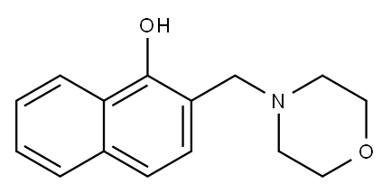 2-(morpholinomethyl)-1-naphthol 구조식 이미지