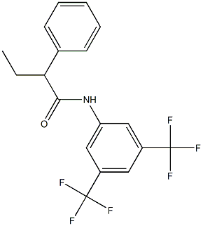 N1-[3,5-di(trifluoromethyl)phenyl]-2-phenylbutanamide 구조식 이미지