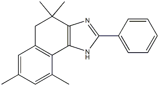 4,4,7,9-tetramethyl-2-phenyl-4,5-dihydro-1H-naphtho[1,2-d]imidazole 구조식 이미지