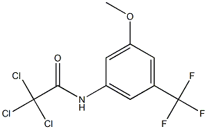 N1-[3-methoxy-5-(trifluoromethyl)phenyl]-2,2,2-trichloroacetamide 구조식 이미지