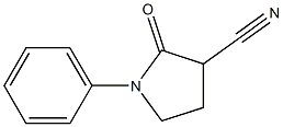 2-oxo-1-phenyl-3-pyrrolidinecarbonitrile 구조식 이미지