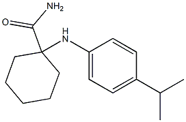 1-(4-isopropylanilino)cyclohexane-1-carboxamide Structure