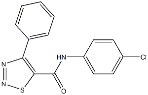 N5-(4-chlorophenyl)-4-phenyl-1,2,3-thiadiazole-5-carboxamide Structure