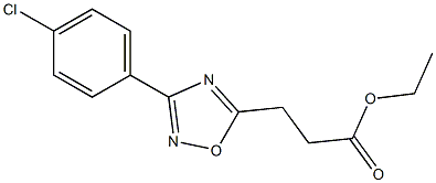 ethyl 3-[3-(4-chlorophenyl)-1,2,4-oxadiazol-5-yl]propanoate Structure