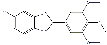 5-chloro-2-(3,4,5-trimethoxyphenyl)-2,3-dihydro-1,3-benzoxazole Structure