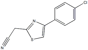 [4-(4-Chloro-phenyl)-thiazol-2-yl]-acetonitrile Structure