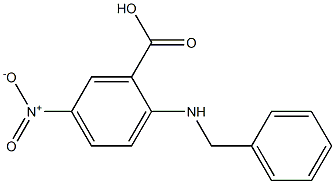 2-(benzylamino)-5-nitrobenzenecarboxylic acid Structure