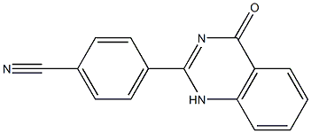 4-(4-oxo-1,4-dihydroquinazolin-2-yl)benzonitrile 구조식 이미지