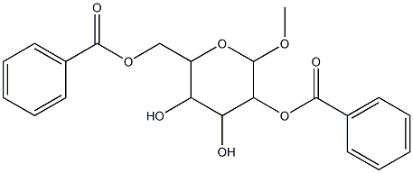 6-[(benzoyloxy)methyl]-4,5-dihydroxy-2-methoxytetrahydro-2H-pyran-3-yl benzoate Structure