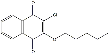 2-chloro-3-(pentyloxy)-1,4-dihydronaphthalene-1,4-dione 구조식 이미지