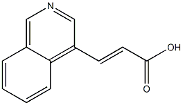 (E)-3-(4-isoquinolinyl)-2-propenoic acid 구조식 이미지