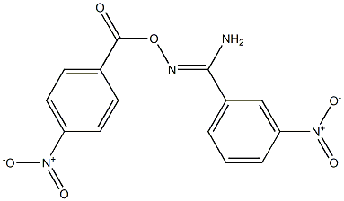 O1-(4-nitrobenzoyl)-3-nitrobenzene-1-carbohydroximamide Structure