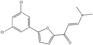 1-[5-(3,5-dichlorophenyl)-2-furyl]-3-(dimethylamino)prop-2-en-1-one Structure