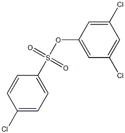 3,5-dichlorophenyl 4-chlorobenzene-1-sulfonate 구조식 이미지