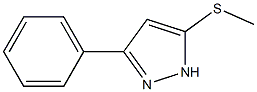 5-(methylthio)-3-phenyl-1H-pyrazole Structure